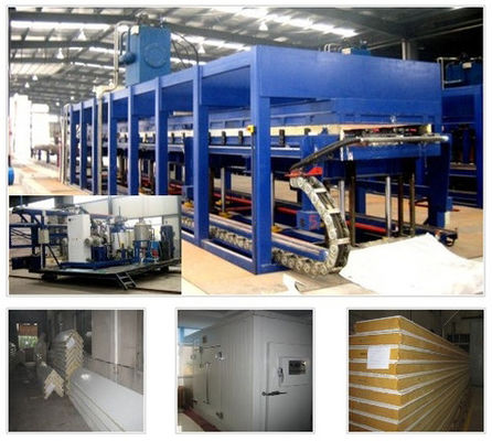 38kw الثلاجة PU بوليوريثان ساندويتش لوحة آلة